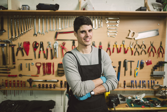 Young mechanic working in repair garage
Royalty free image