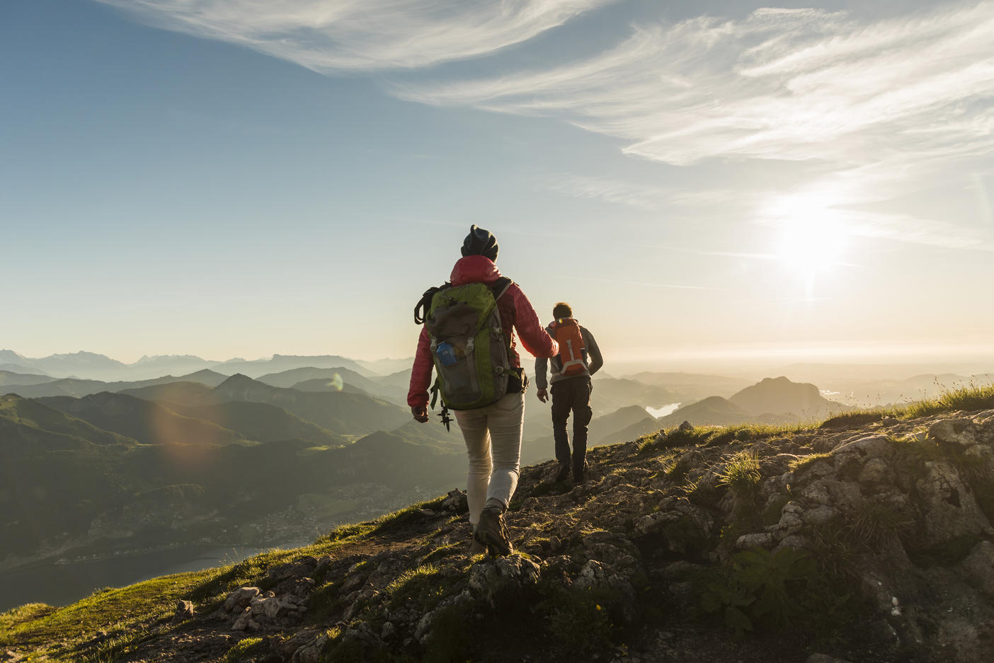 Austria, Salzkammergut, Couple hiking in the mountains
Royalty free image