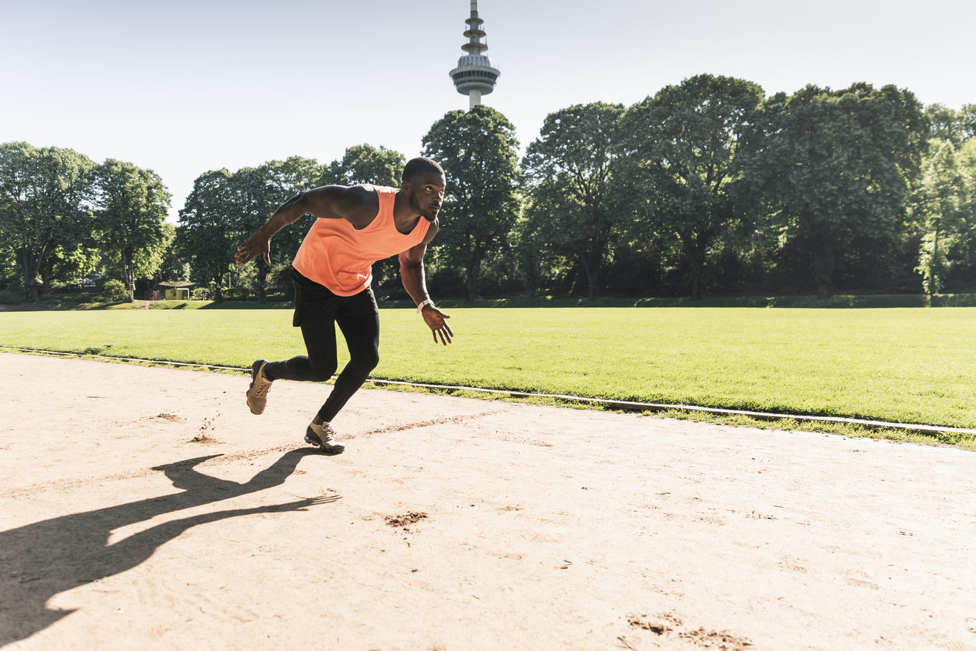 Young athlete on sports field training running
Royalty free image
