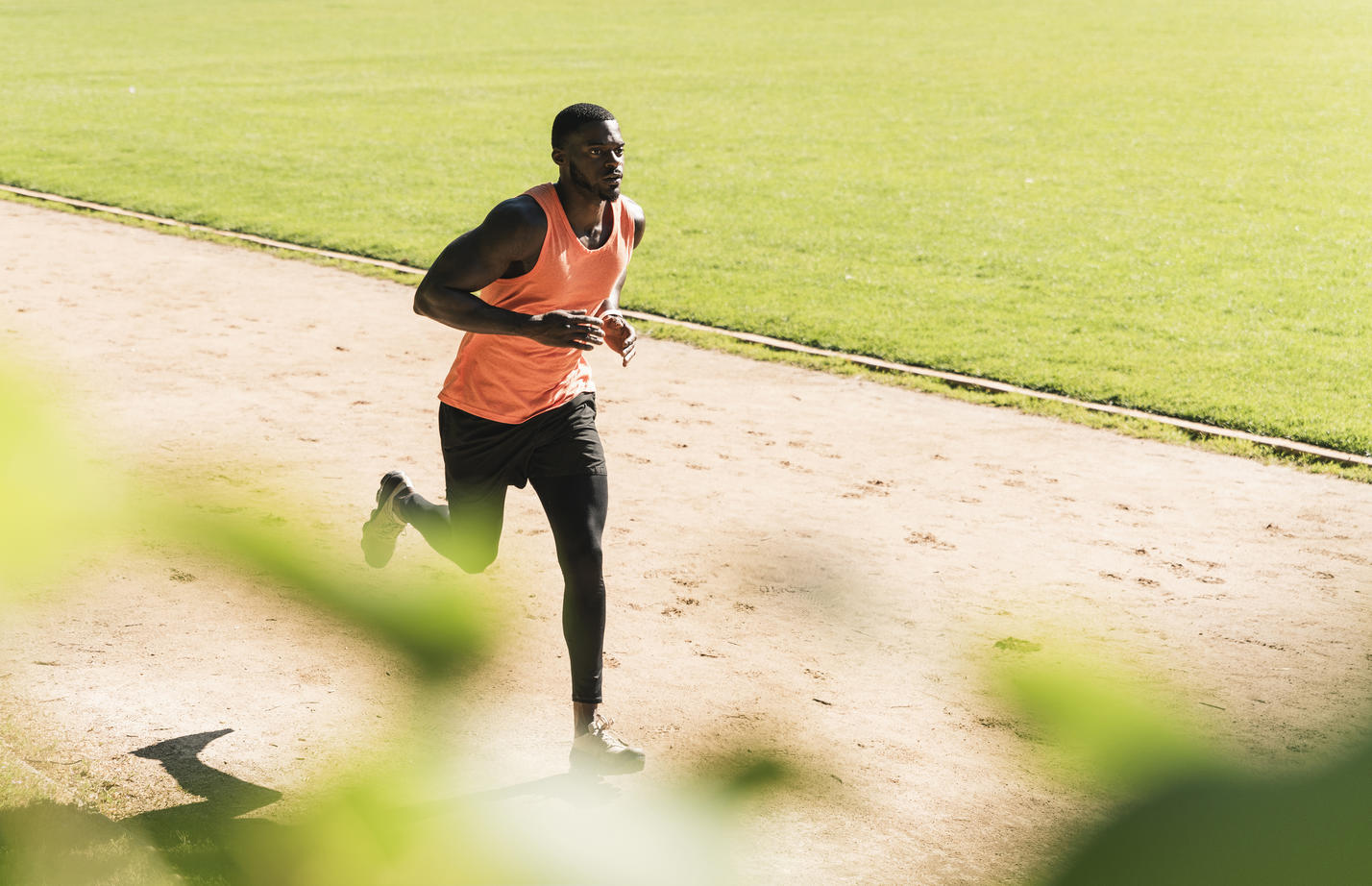 Young athlete on sports field training running
Royalty free image