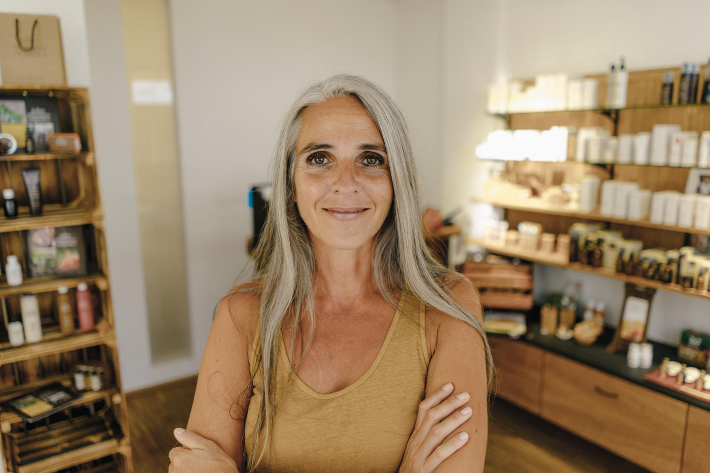 Portrait of smiling businesswoman in her shop
Royalty free image