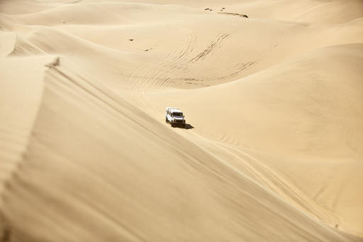 Africa, Namibia, Namib-Naukluft National Park, Namib desert, desert dunes, off-road vehicle
Royalty free image