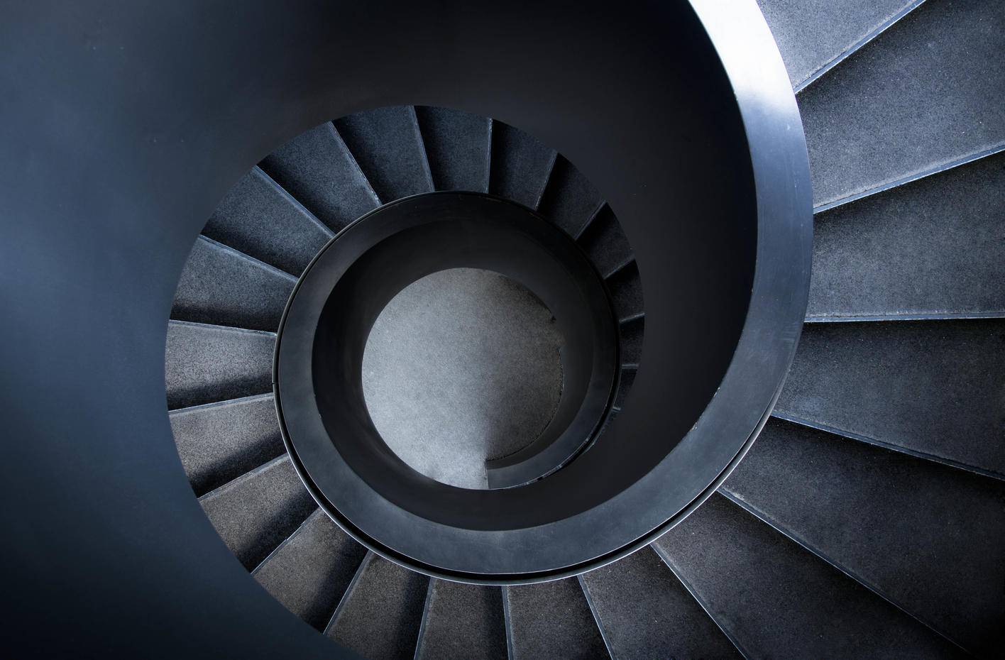 Switzerland, Basel, Vogesenplatz, spiral stairs, elevated view
Royalty free image