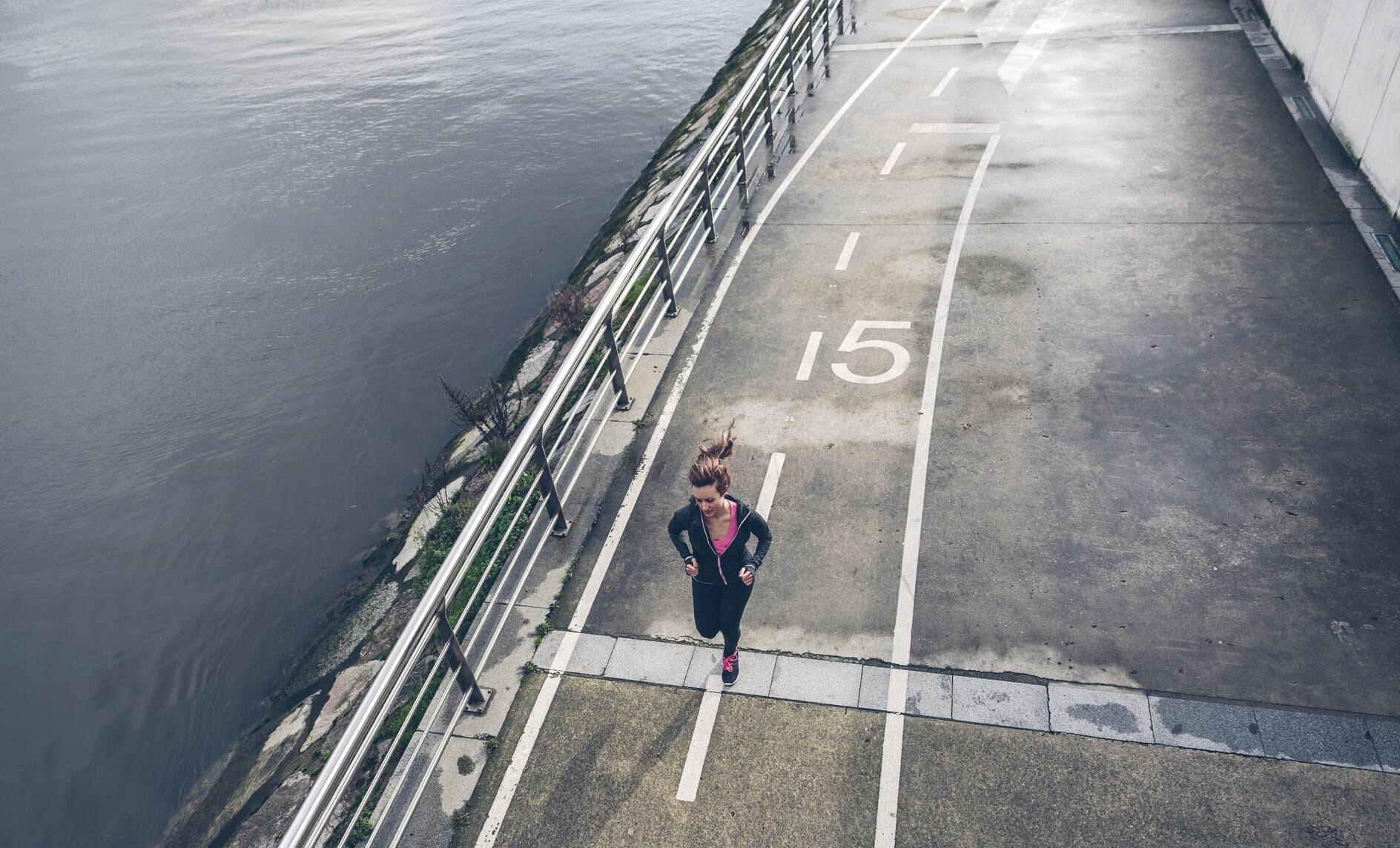 Mid adult woman running in the city
Royalty free image