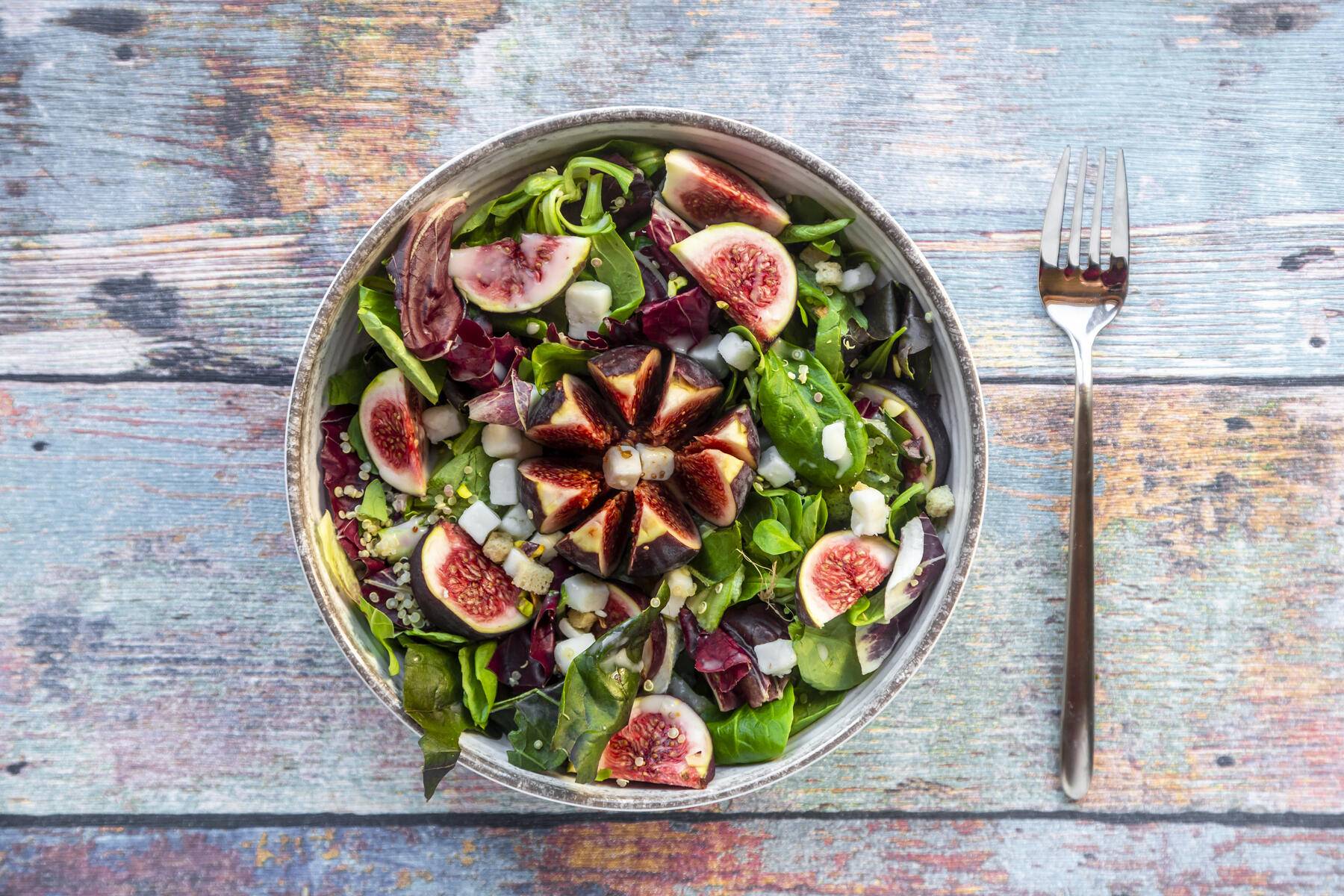Mixed salad with figs
Royalty free image
