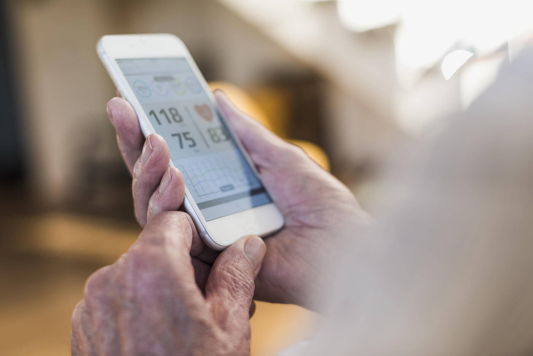 Senior man using smart phone app
Royalty free image