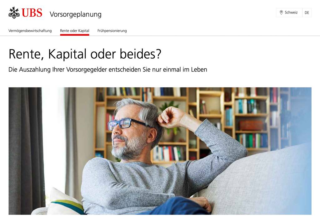 Mature man relaxing on couch at home looking out of window - RBF06489