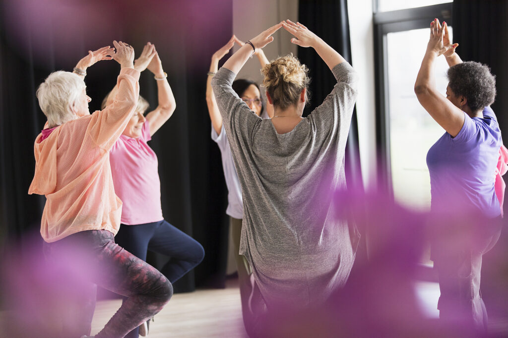 Active seniors exercising in circle
Royalty free image