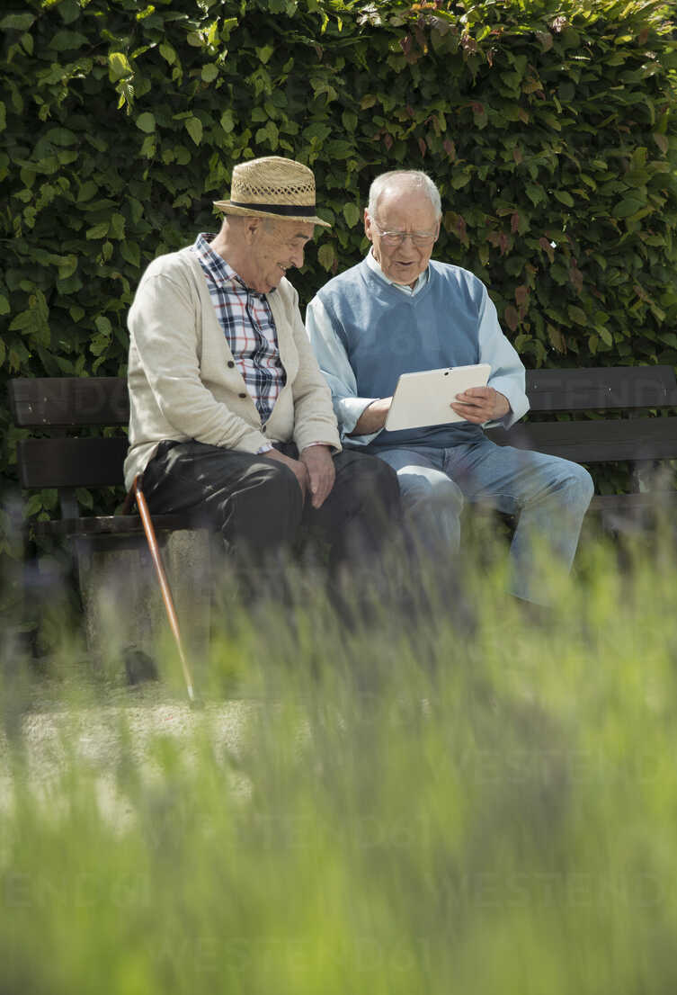 two-old-men-using-tablet-computer-in-the-park-UUF000698.jpg