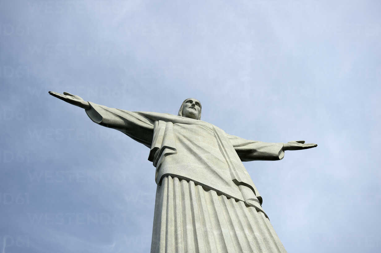 Brazil, Rio de Janeiro, Corcovado, Jesus Christ the Redeemer statue stock  photo