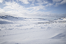 Iceland Snow Covered Landscape Stock Photo, Snow Covered Landscape