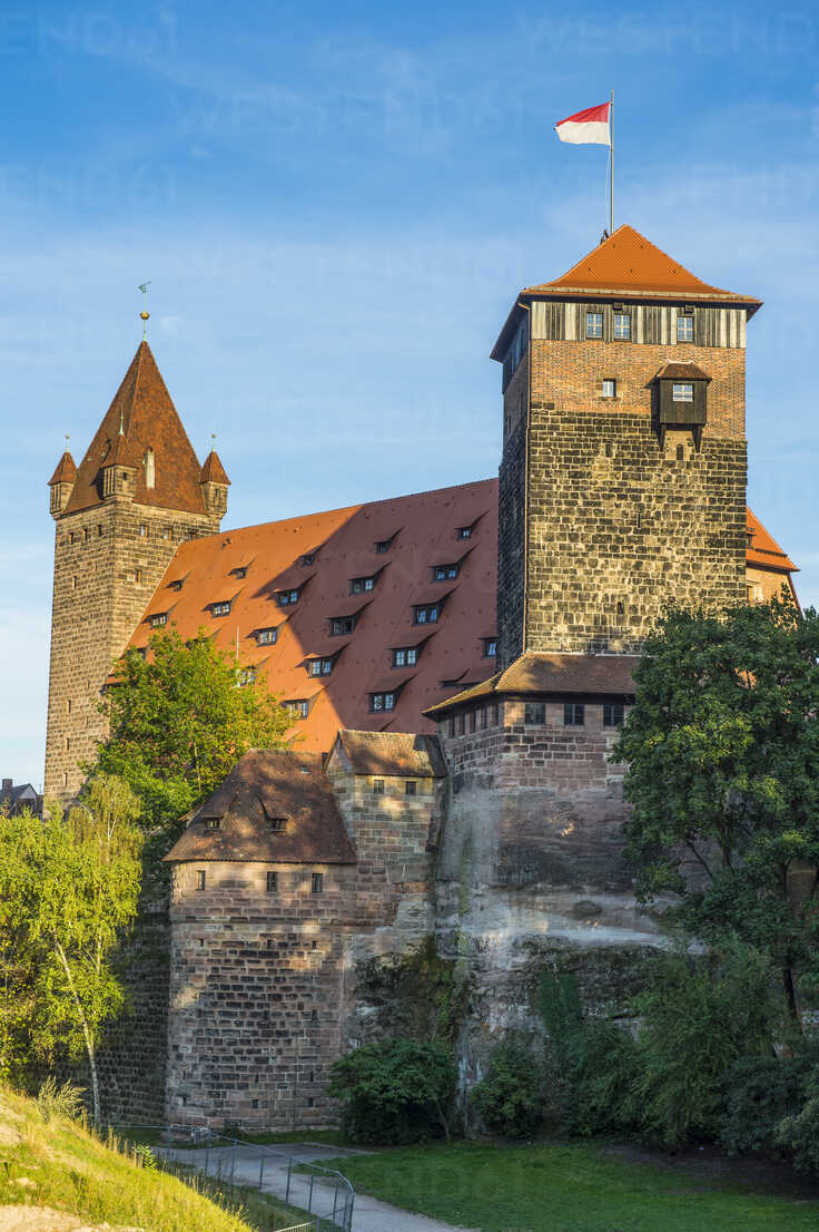 Germany, Nuremberg, Nuremberg Castle stock photo